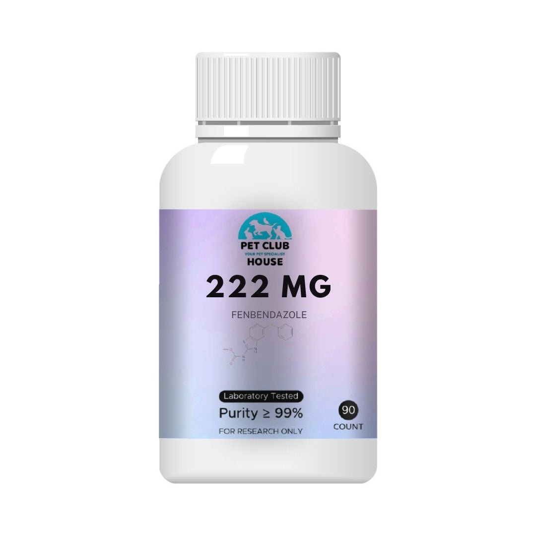 PetsClub - Fenbendazole 222mg 90 Capsules - Fenben 222mg - Ensures >99% purity of the highest quality products