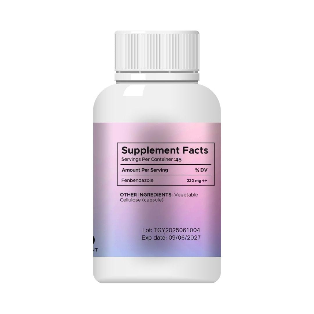 PetsClub - Fenbendazole 222mg 90 Capsules - Fenben 222mg - Ensures >99% purity of the highest quality products