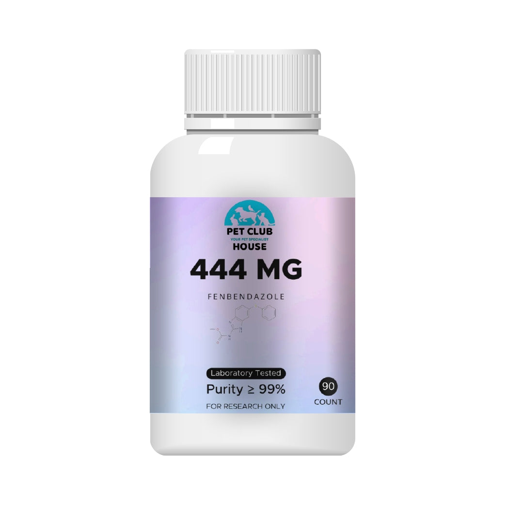 PetsClub - Fenbendazole 444mg 90 Capsules - Fenben 444mg - Ensures >99% purity of the highest quality products.