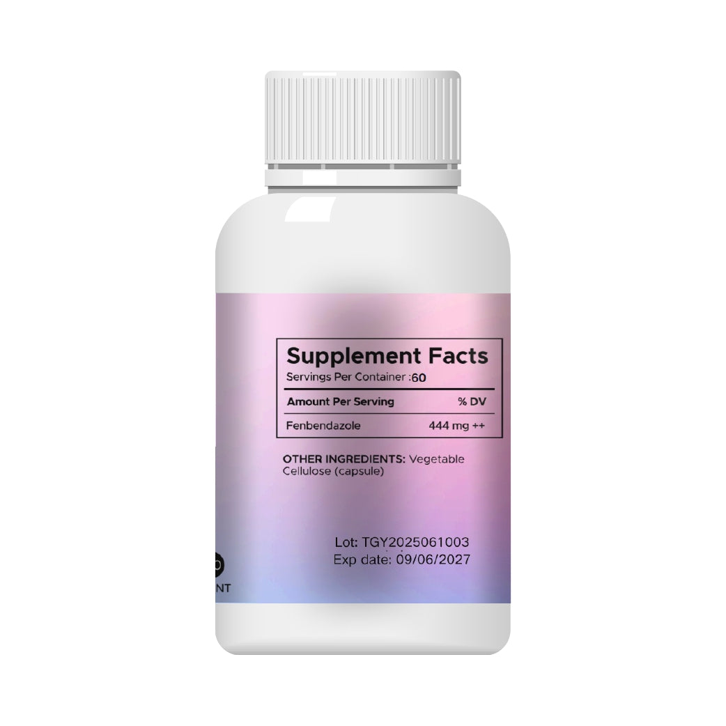 PetsClub - Fenbendazole 444mg 120 Capsules - Fenben 444mg - Ensures >99% purity of the highest quality products.